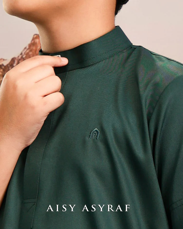 Kurta Kaffy kids - Emerald Green