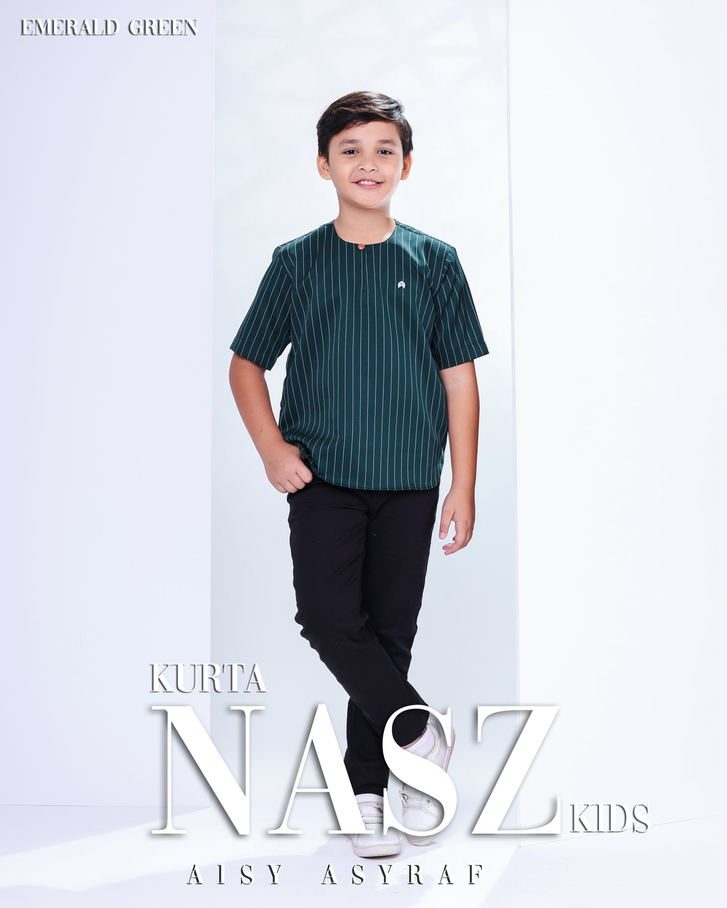 Kurta Nasz kids - Emerald Green