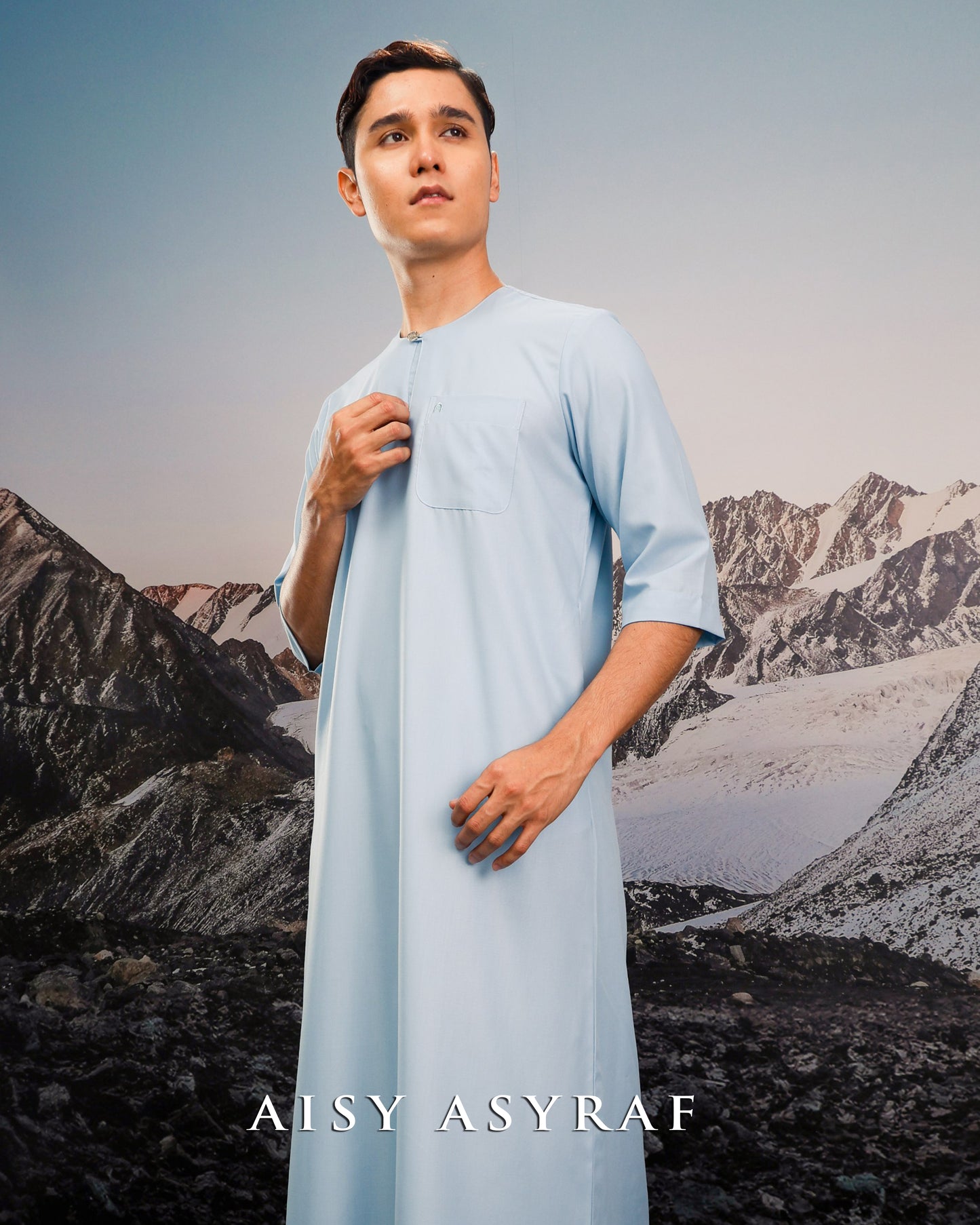 Jubah Luvia - Cinderella blue
