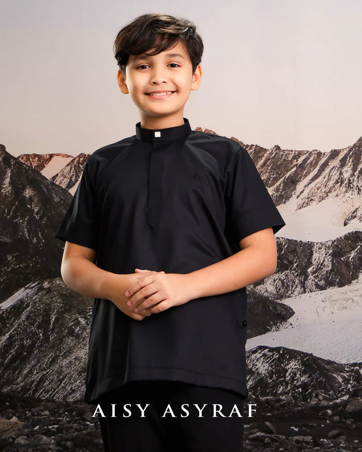 Kurta Kaffy kids - Black