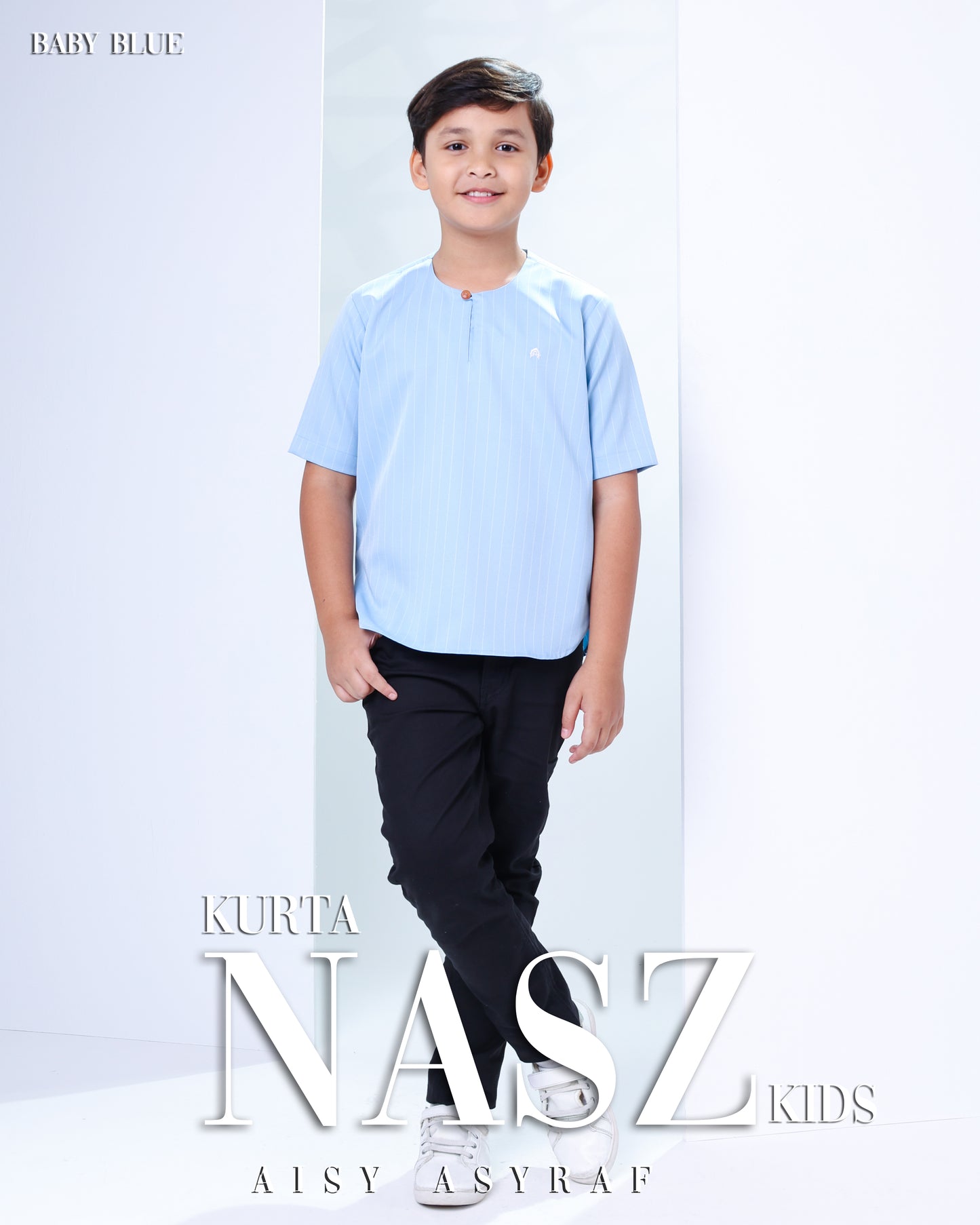 Kurta Nasz kids - Baby Blue