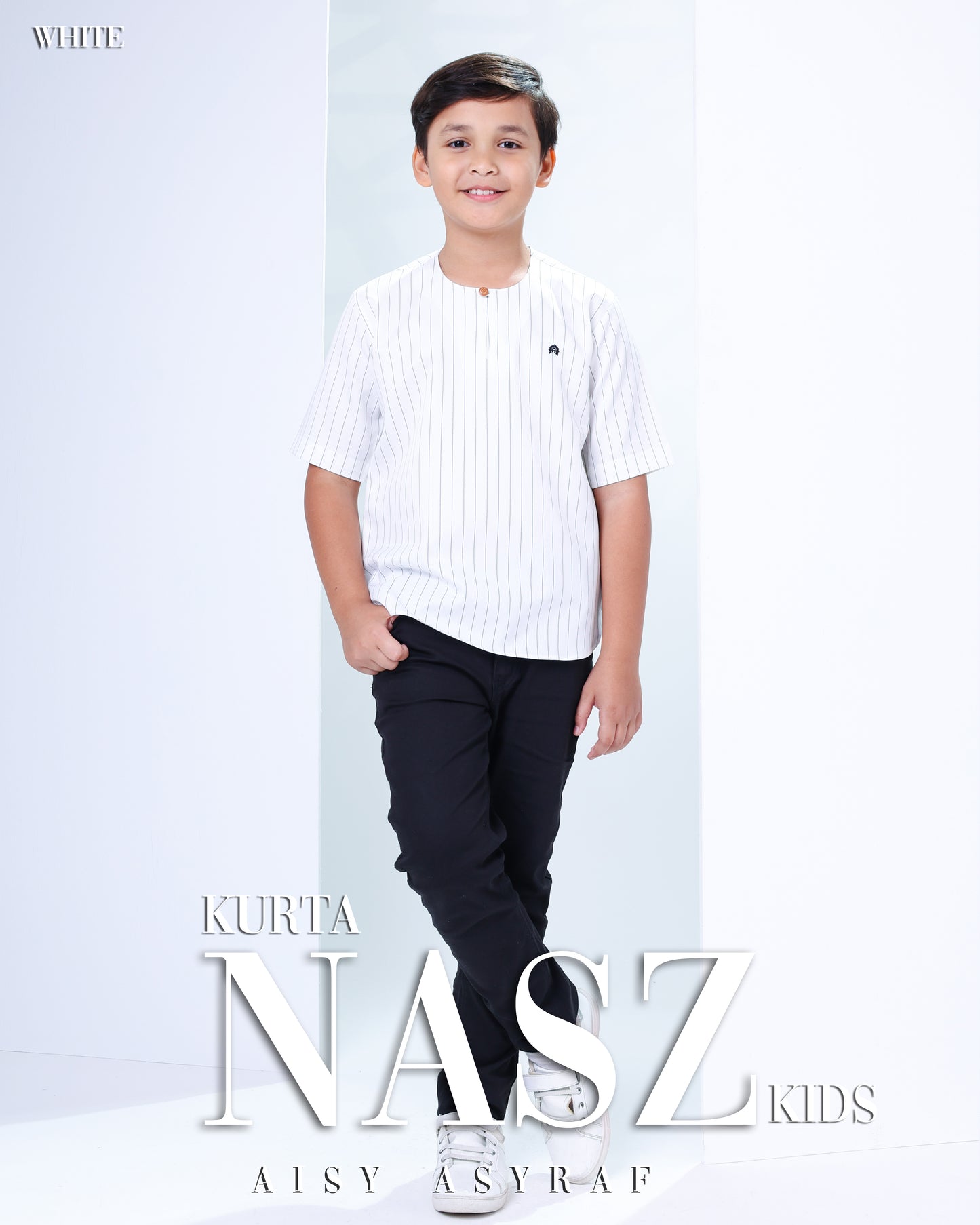 Kurta Nasz kids - White