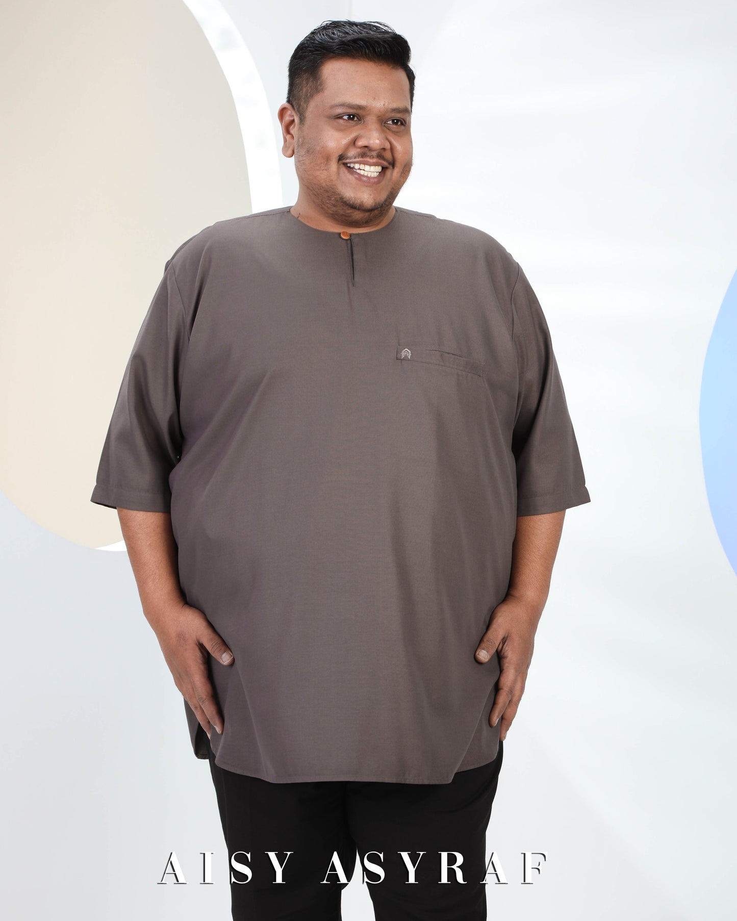Kurta Saufa Plussize - Dark Grey