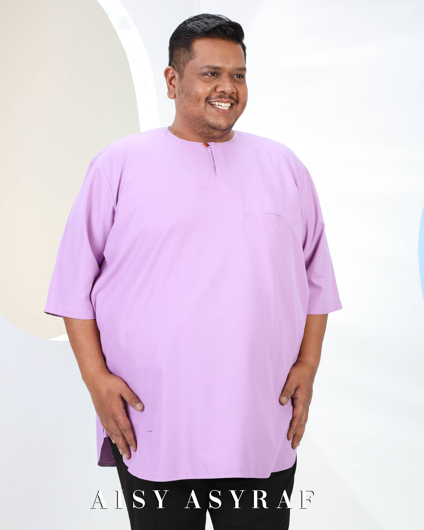 Kurta Saufa Plussize - Purple Yam