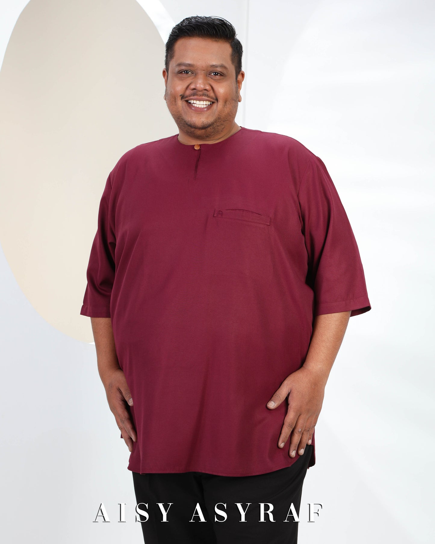 Kurta Saufa Plussize - Dark Maroon