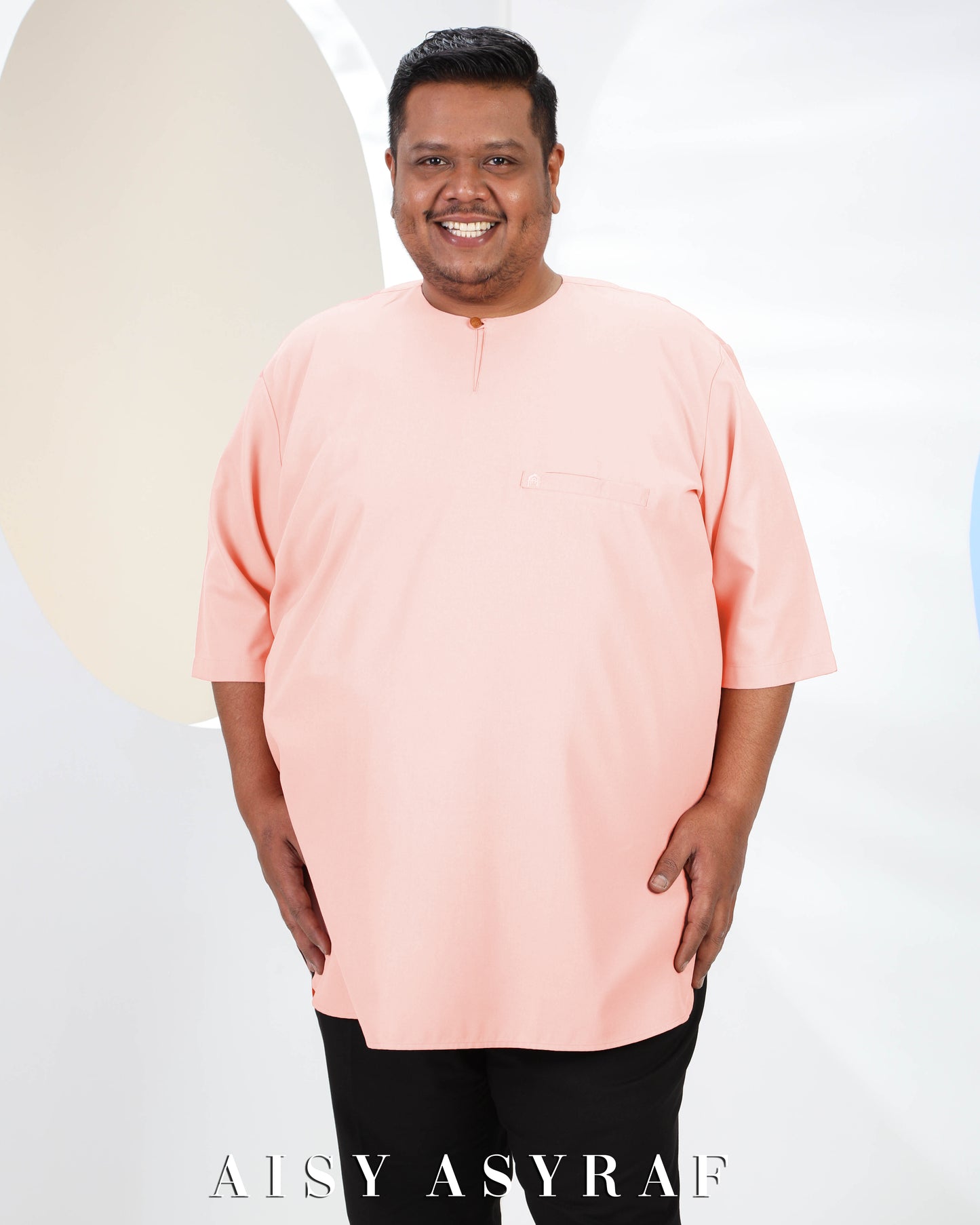 Kurta Saufa Plussize - Peach