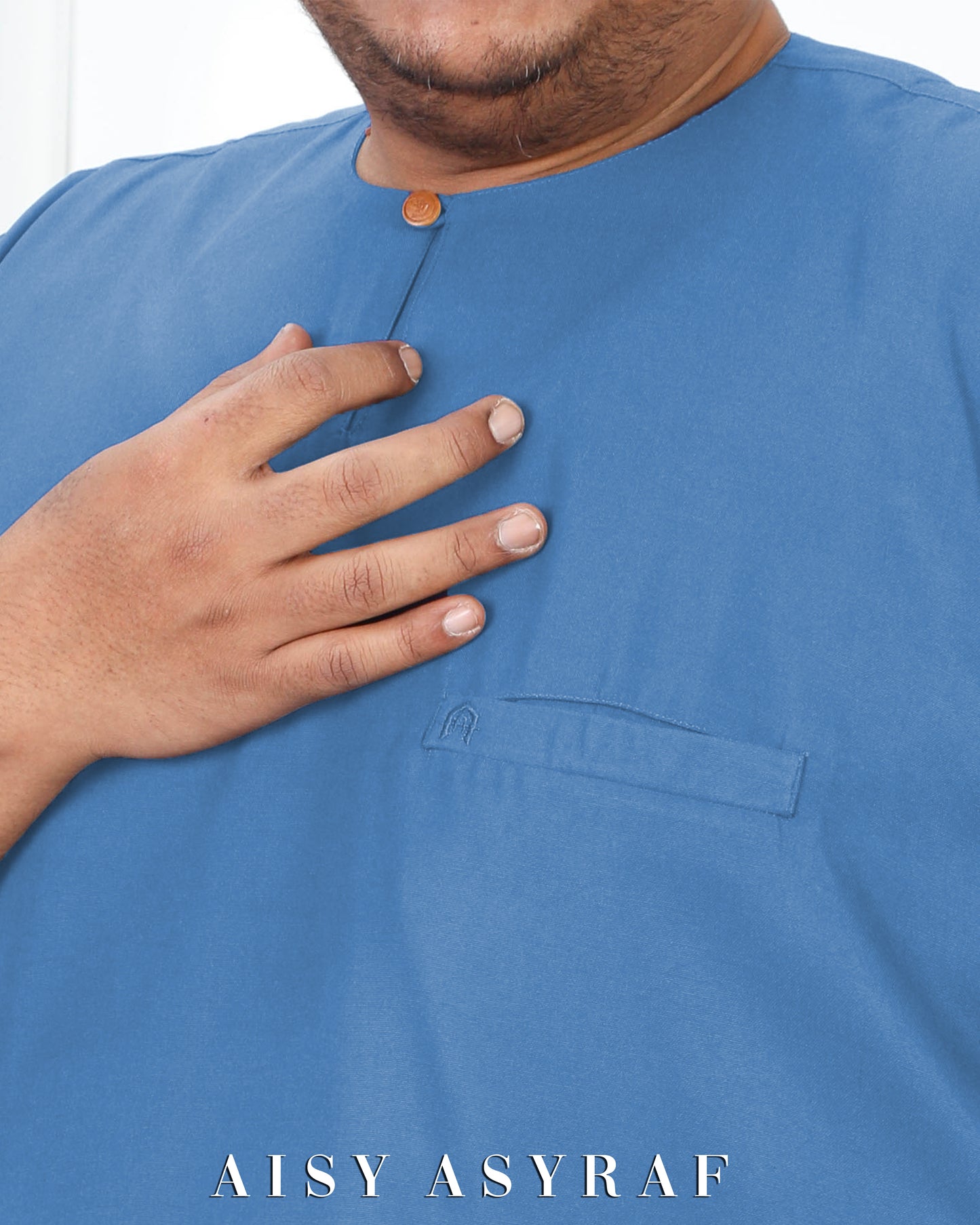Kurta Saufa Plussize - Denim Blue