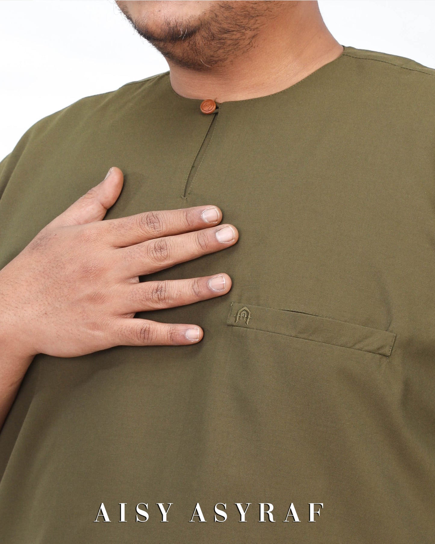 Kurta Saufa Plussize - Army Green