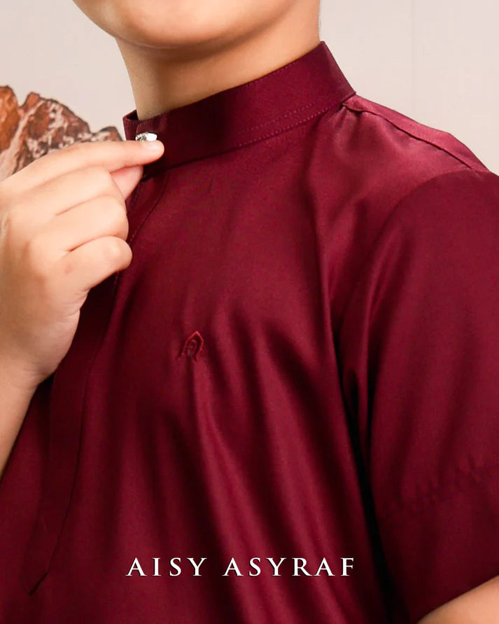 Kurta Kaffy kids - Maroon