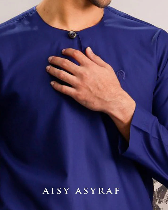Kurta Safran - Navy blue