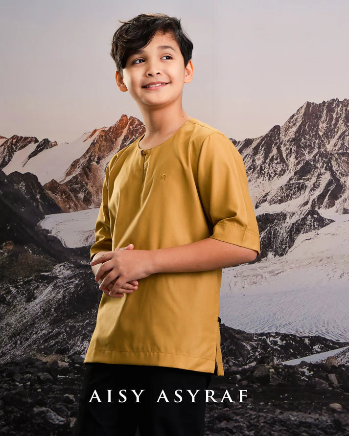 Kurta Layta Kids - Mustard