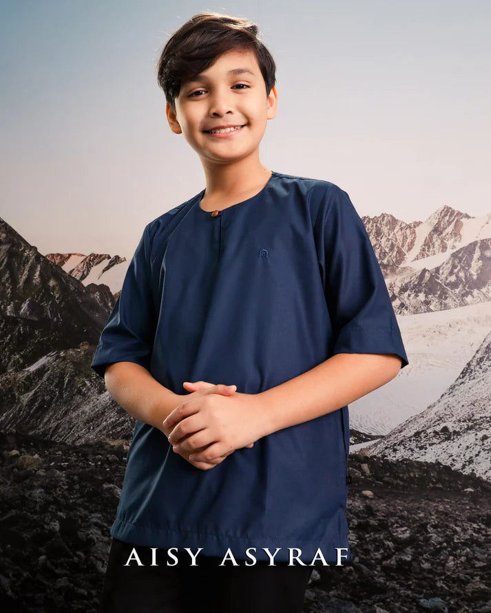 Kurta Layta Kids - Navy Blue
