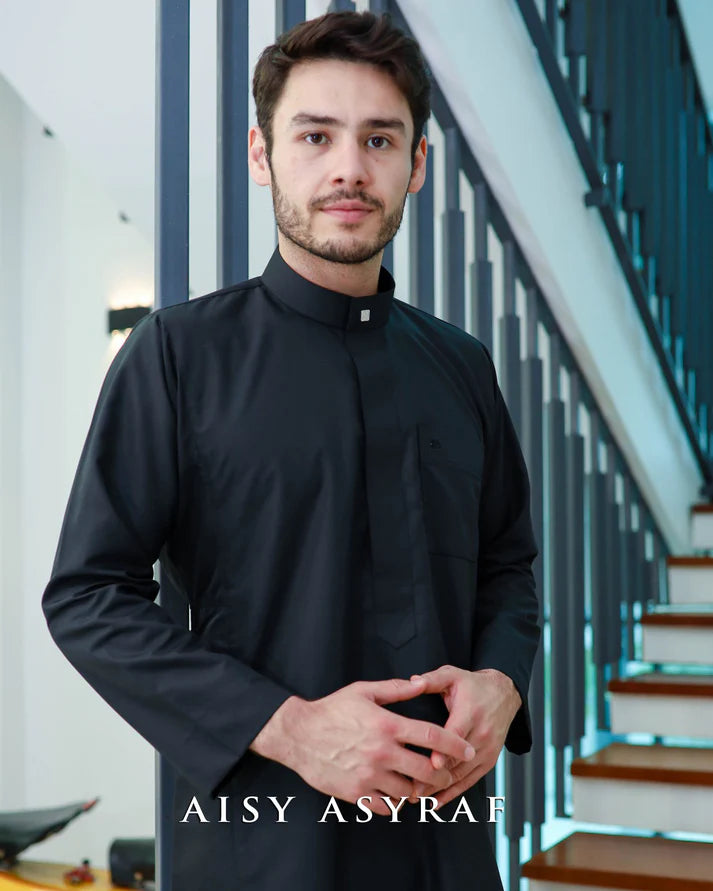 Jubah Yusra - Black