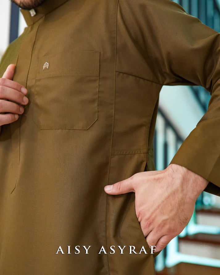 Jubah Yusra - Dark Brown
