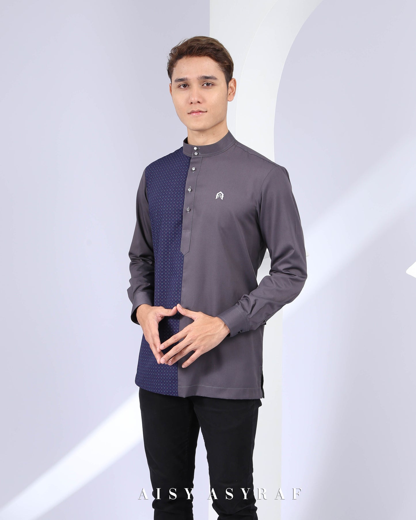 Kurta Nabeela - Dark Grey (Code 27)