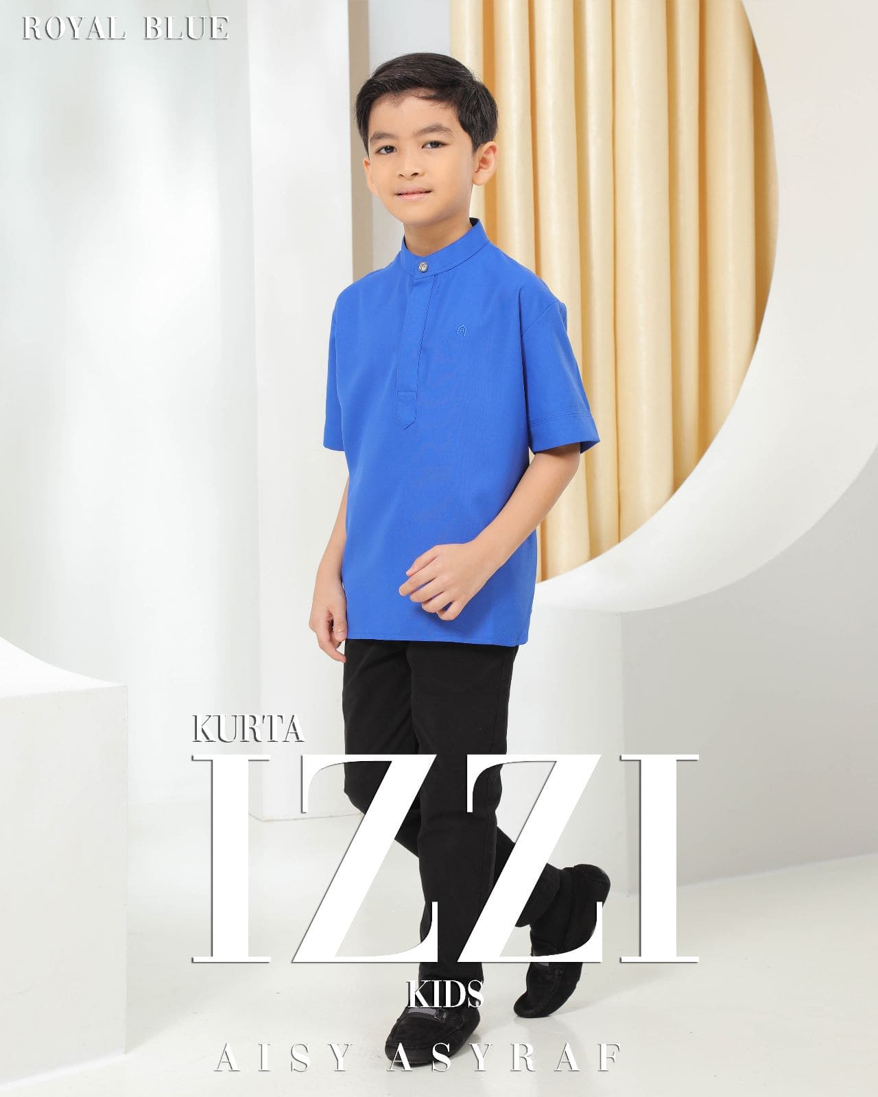Kurta izzi kids Royal blue