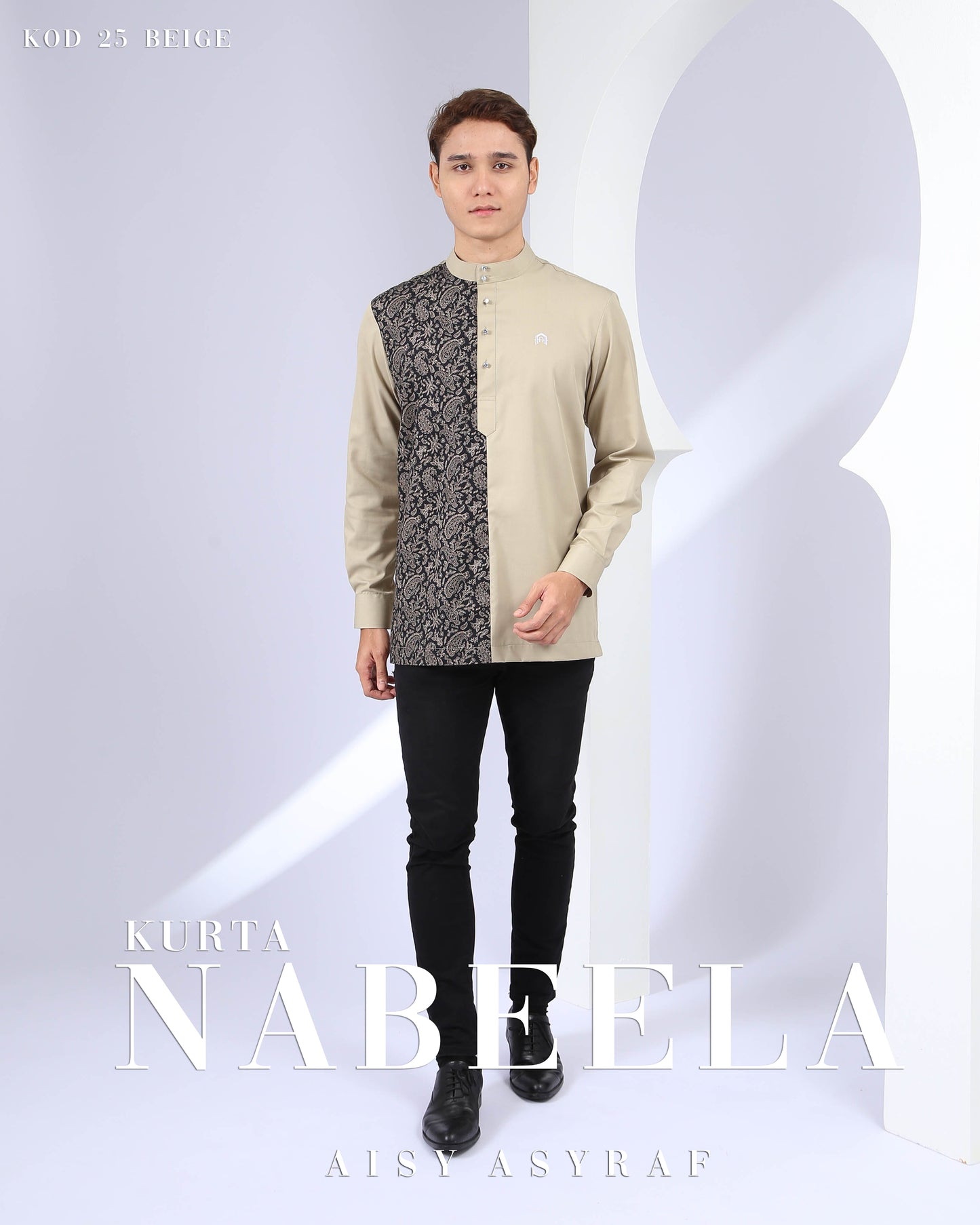 Kurta Nabeela - Beige (Code 25)
