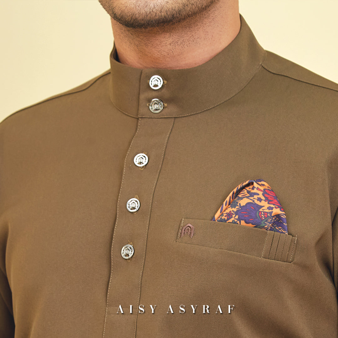 Baju Melayu Tilka - Dark Brown