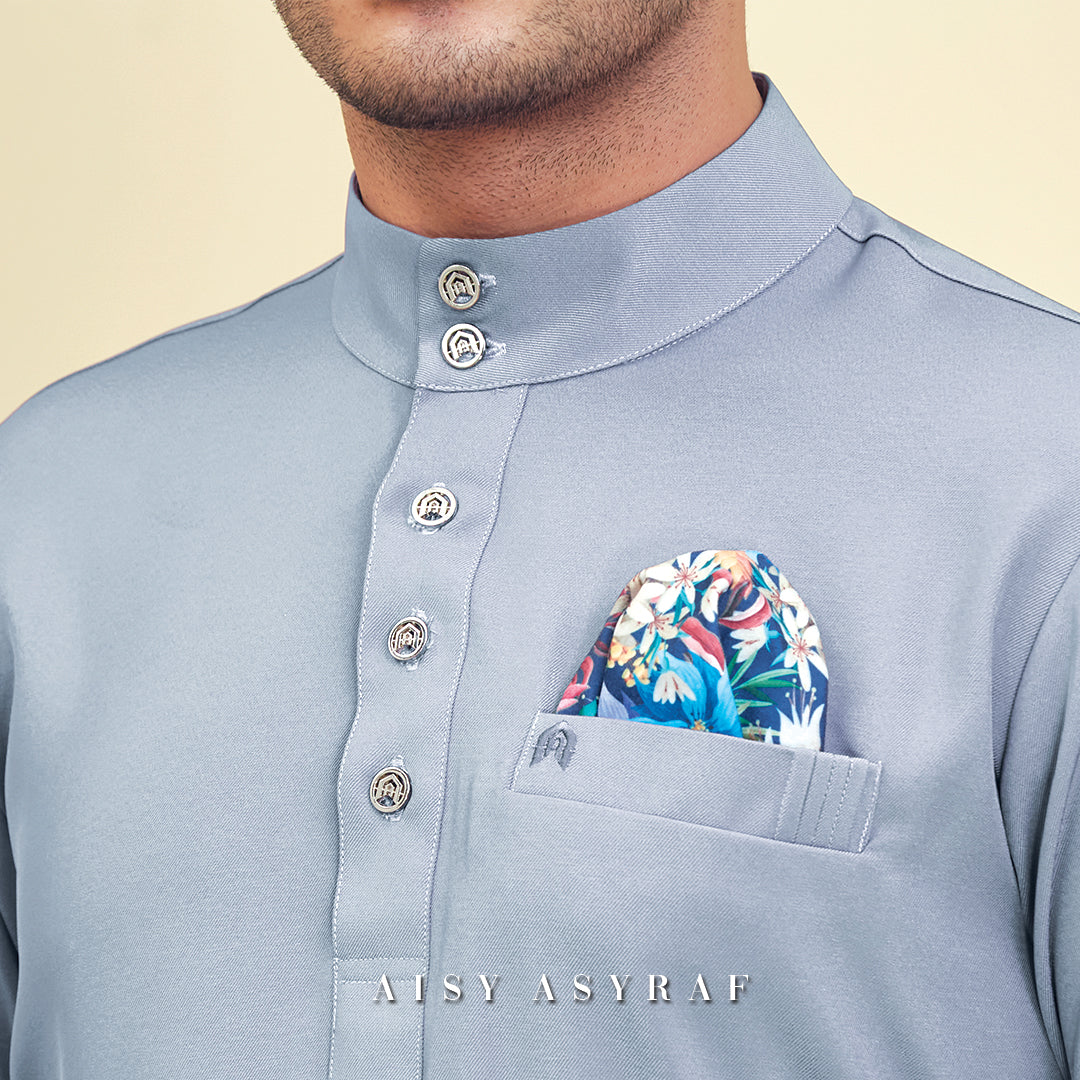 Baju Melayu Tilka - Grey