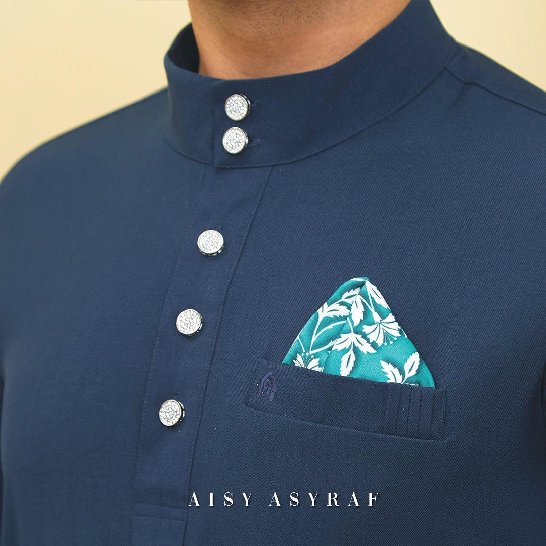Baju Melayu Tilka - Dark Blue