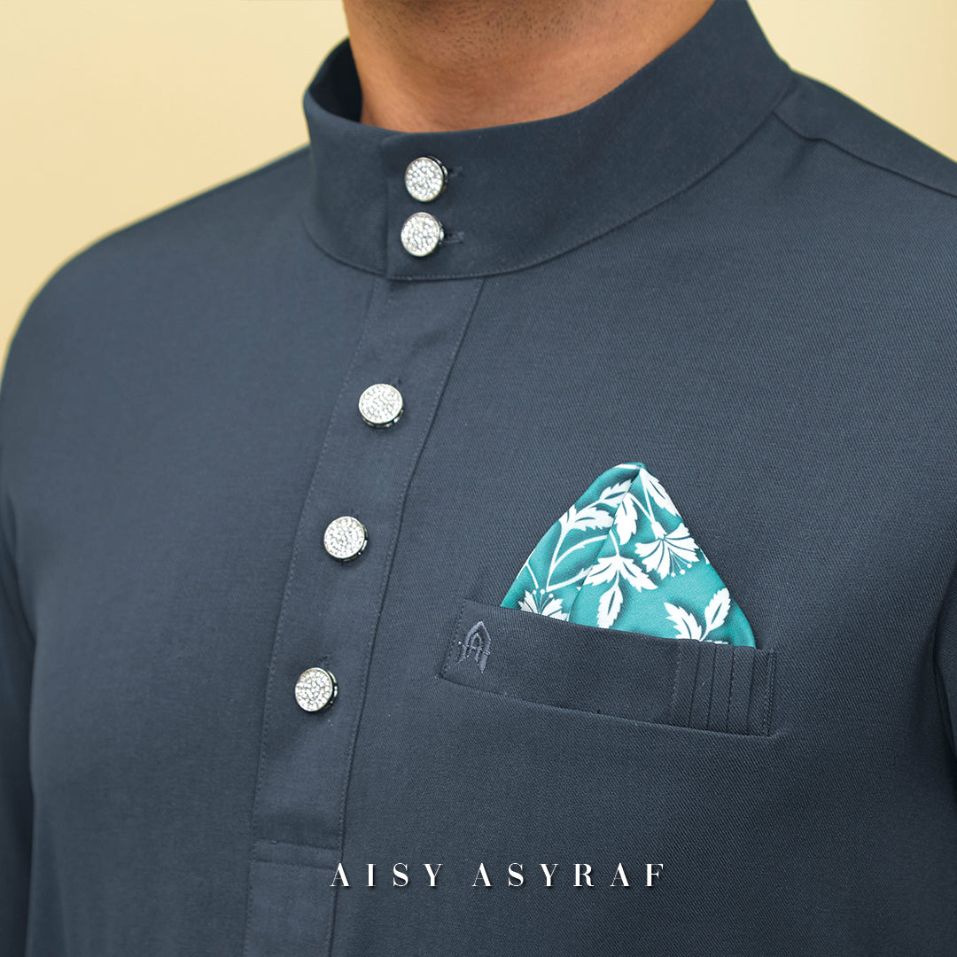 Baju Melayu Tilka - Dark Grey