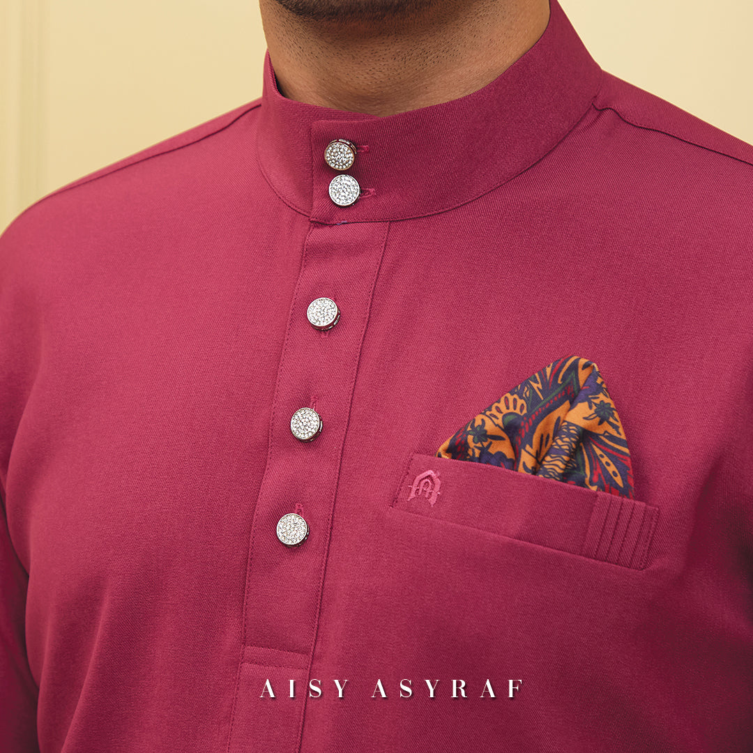 Baju Melayu Tilka - Magenta