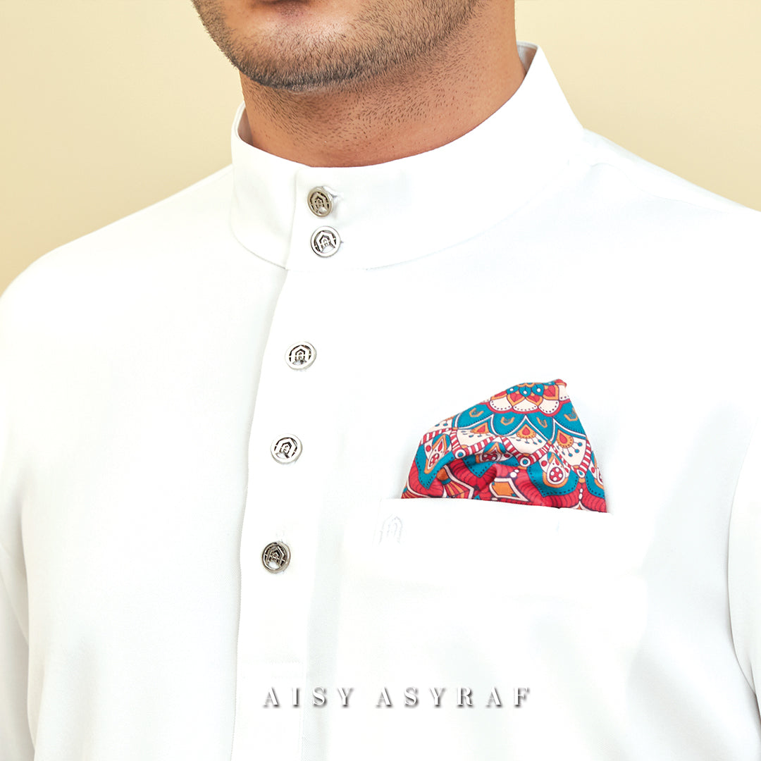 Baju Melayu Tilka - White