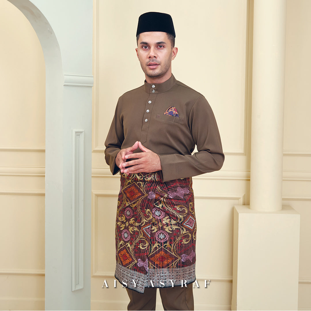 Baju Melayu Tilka - Dark Brown