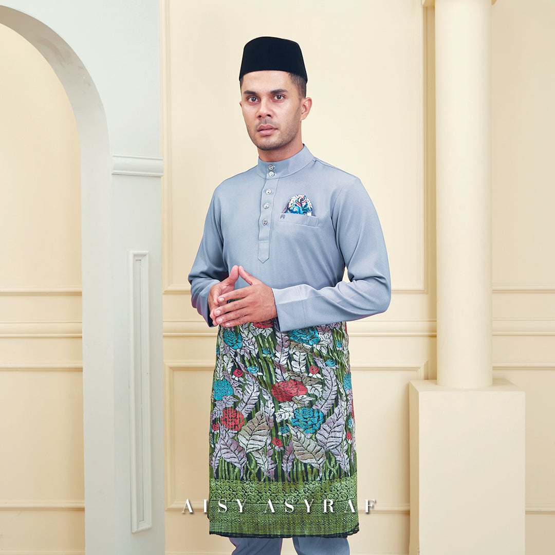 Baju Melayu Tilka - Grey