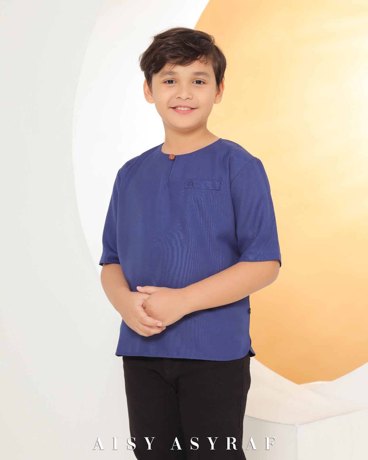 Kurta Zayne Kids - Navy Blue