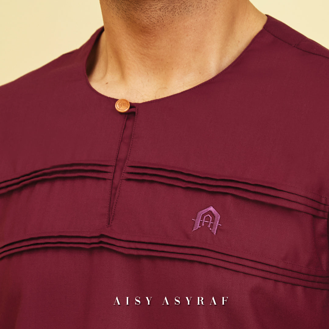 Kurta Zuhayli - Dark Maroon