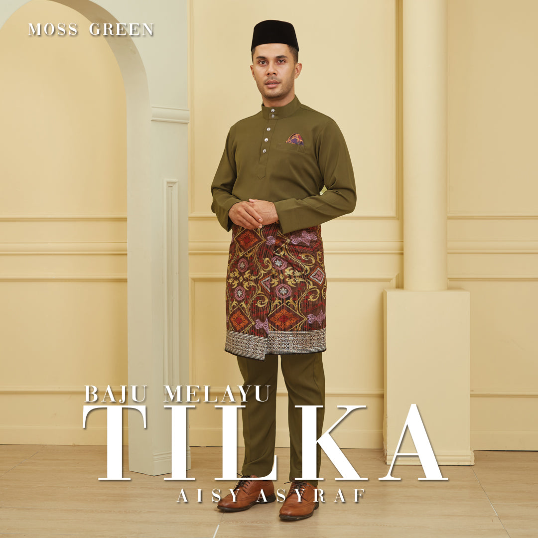 Baju Melayu Tilka - Moss Green