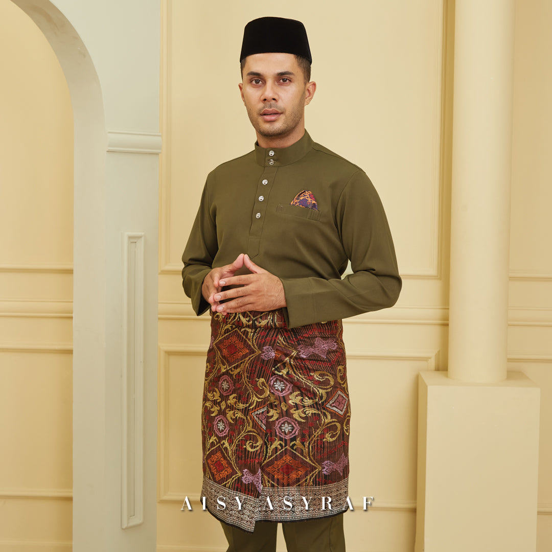 Baju Melayu Tilka - Moss Green