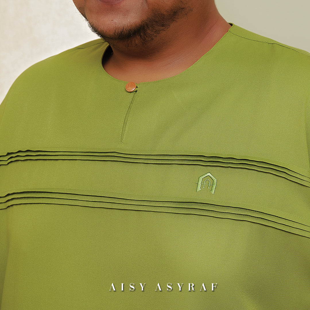 Kurta Jurjani Plussize - Olive Green