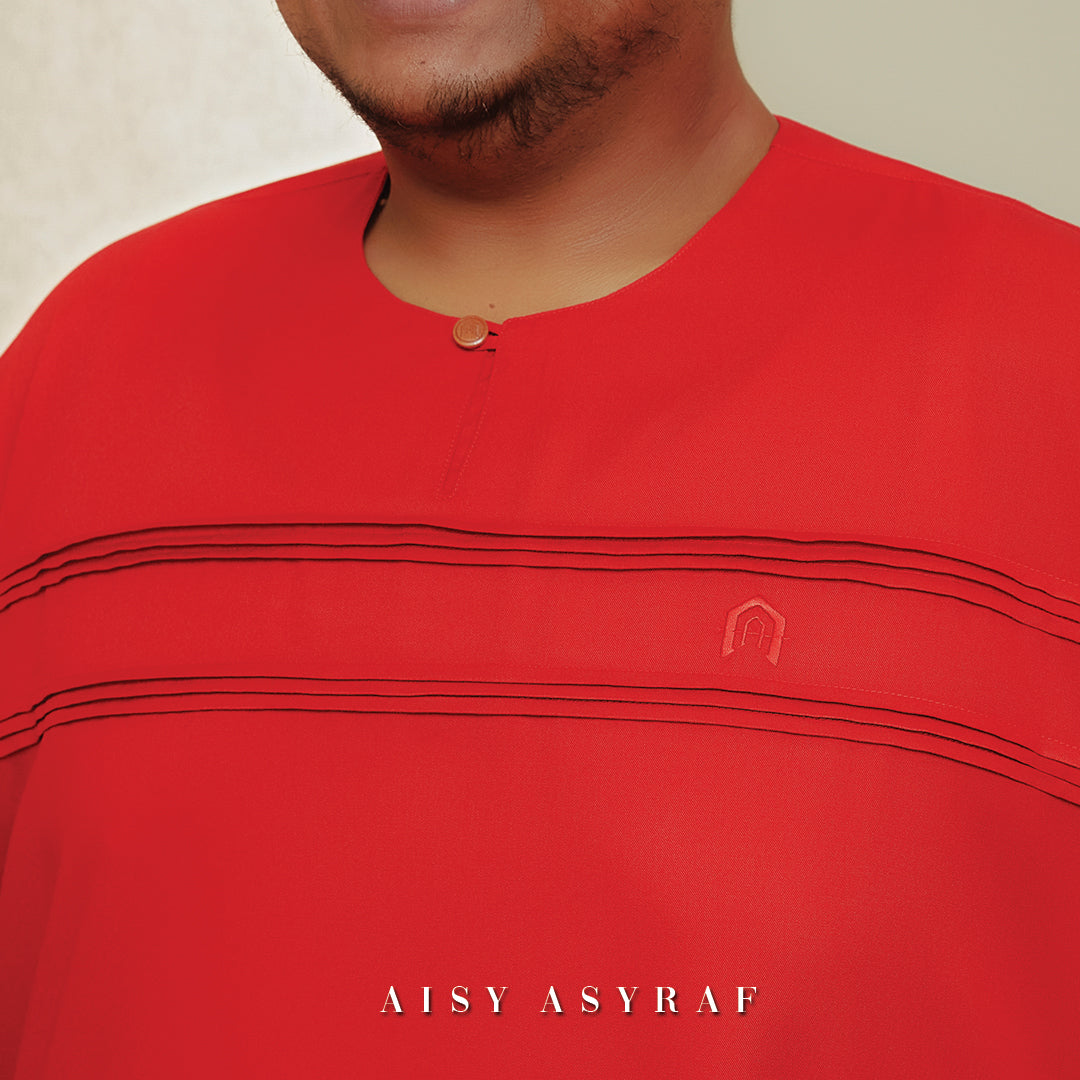 Kurta Jurjani Plussize - Red