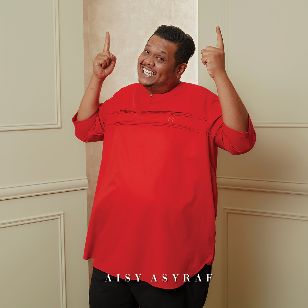 Kurta Jurjani Plussize - Red