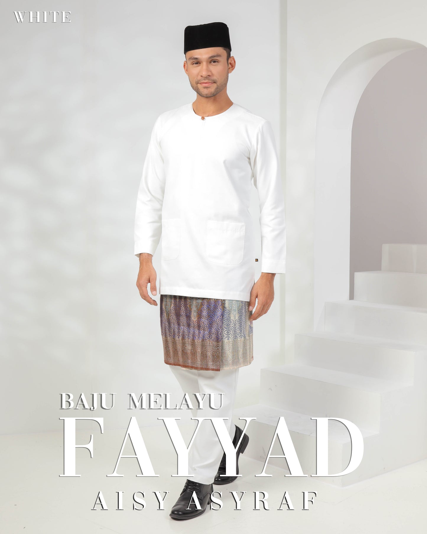 Baju Melayu Fayyad - White