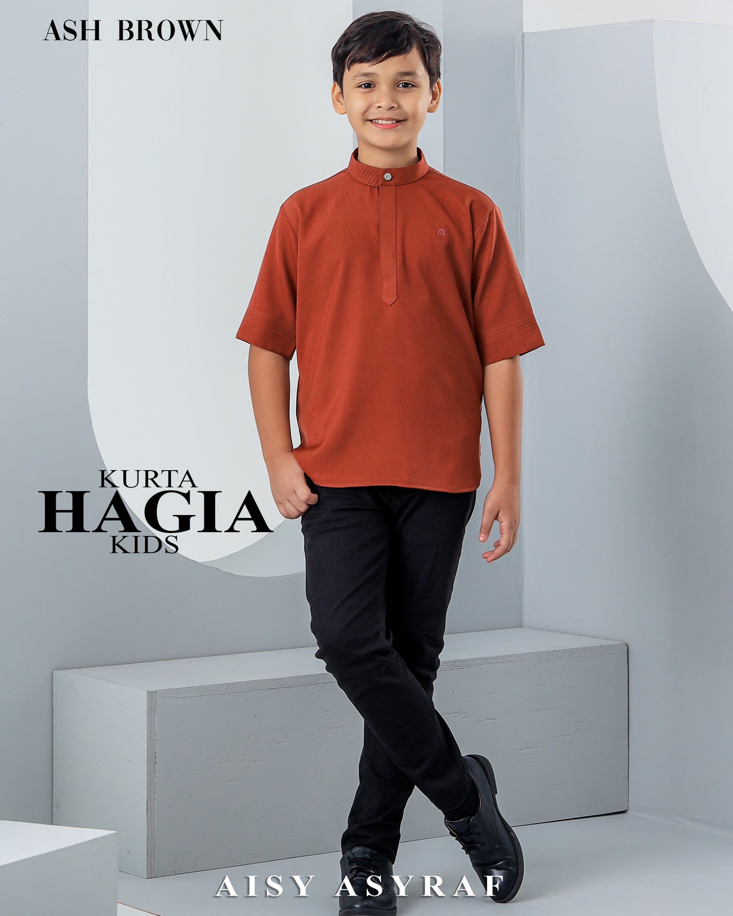 Kurta Hagia Kids - Brick Orange