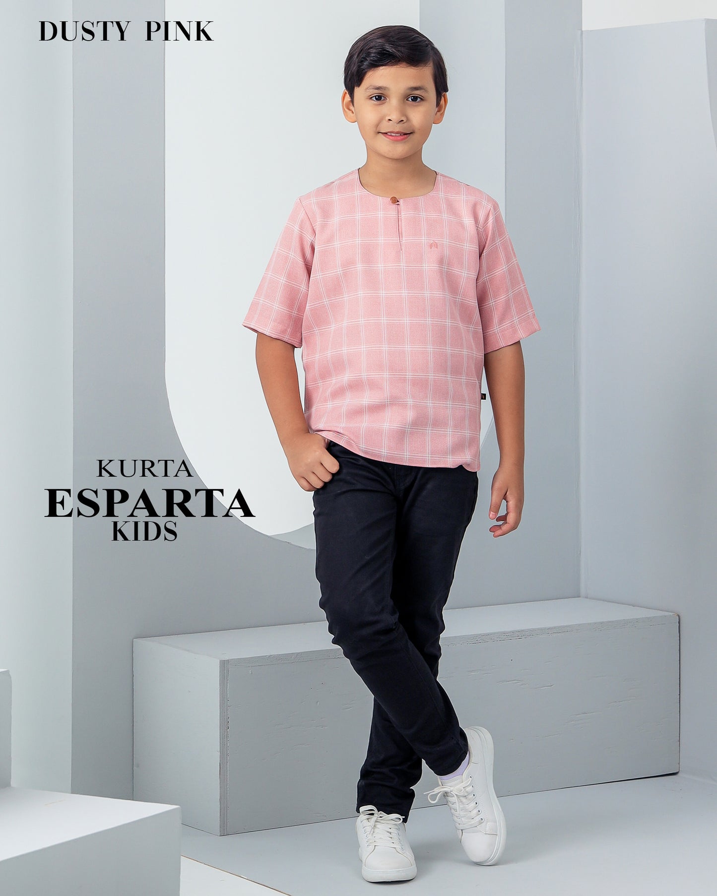 Kurta Esparta Kids - Dusty pink