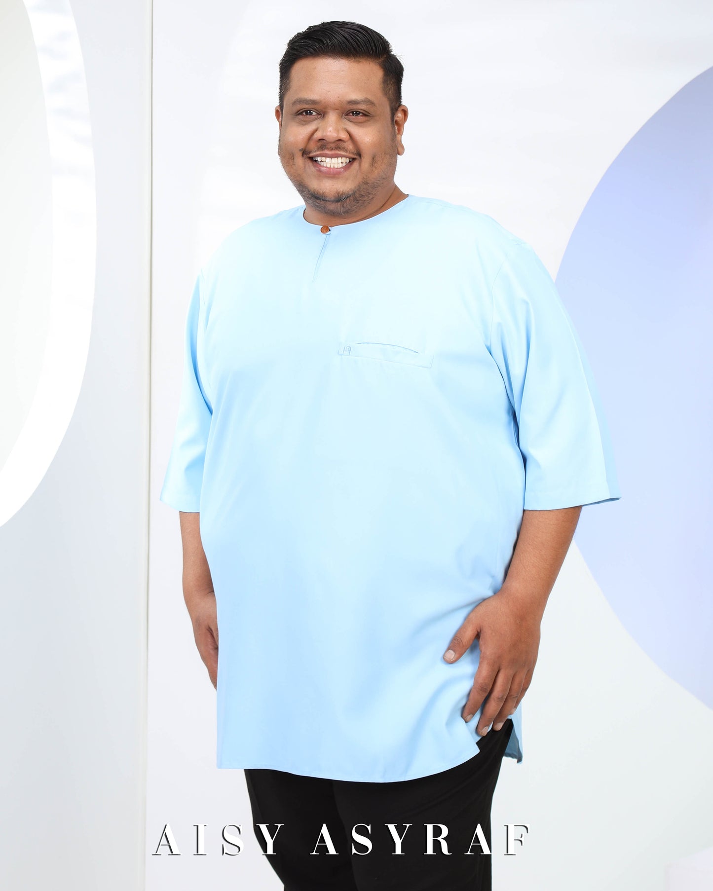 Kurta Saufa Plussize - Baby Blue