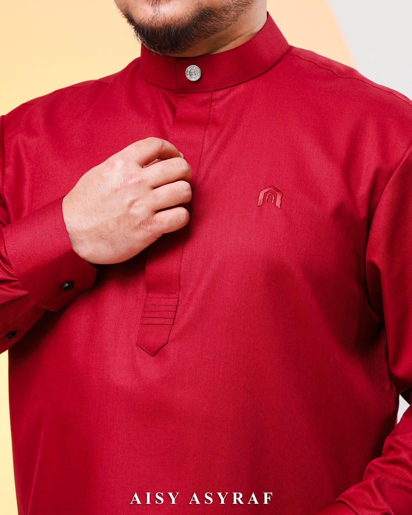 Kurta Hisari - Dark Maroon