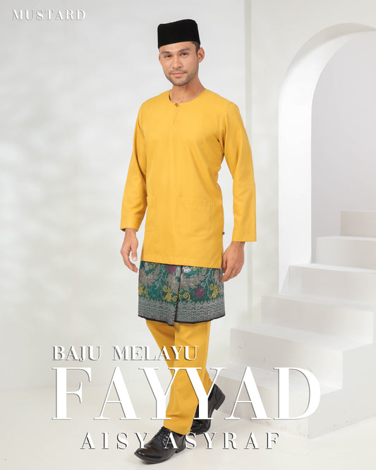 Baju Melayu Fayyad - Mustard