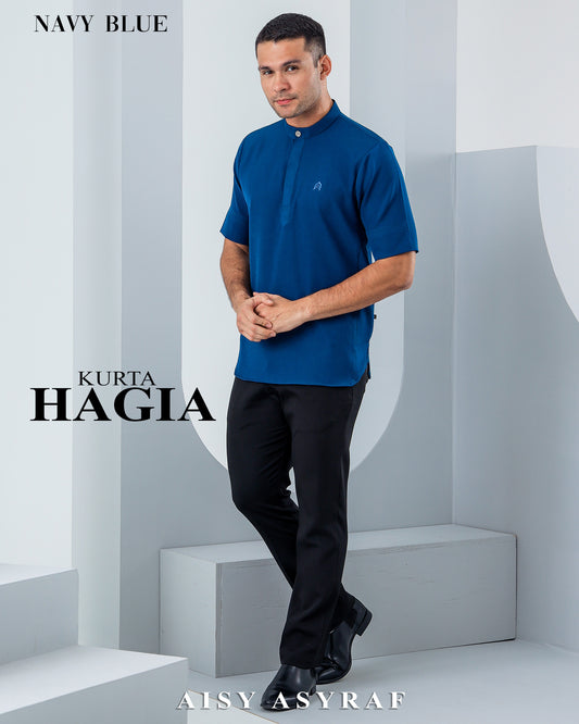 Kurta Hagia - Navy Blue