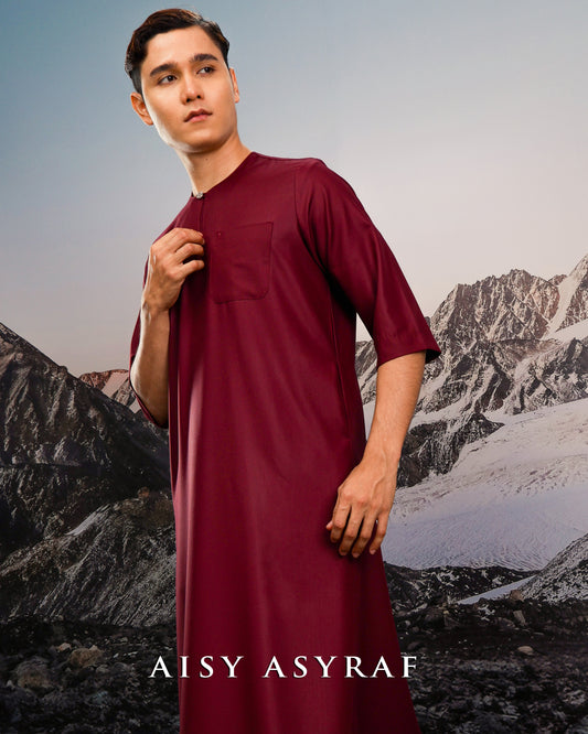 Jubah Luvia - Maroon