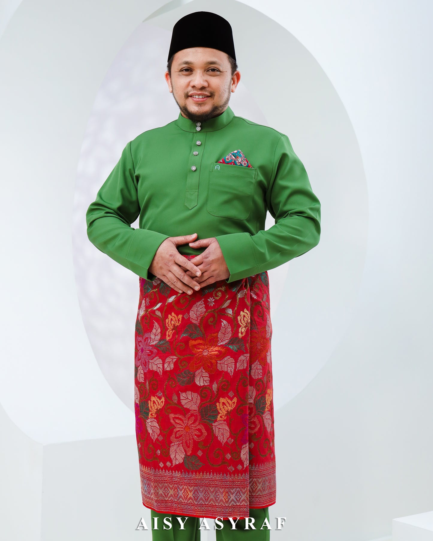 Baju Melayu Haseki - Fern Green