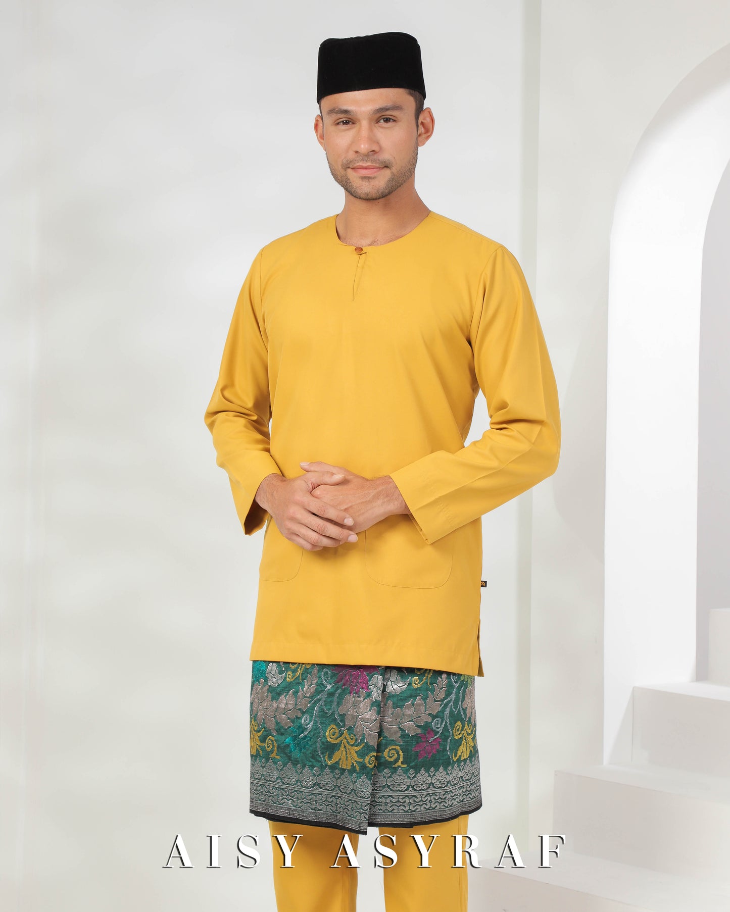 Baju Melayu Fayyad - Mustard