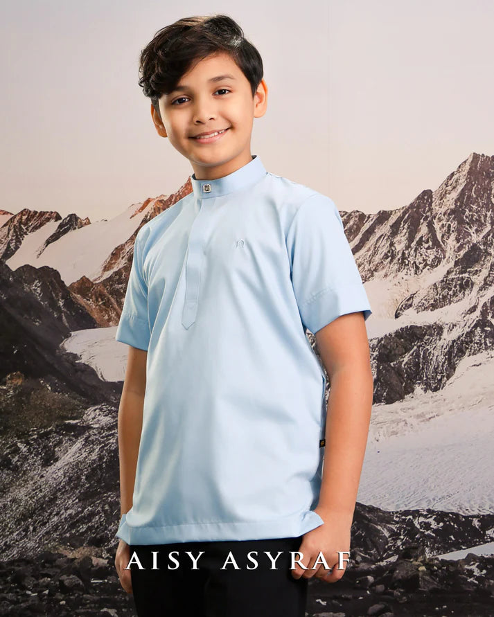 Kurta Kaffy kids - Sky Blue