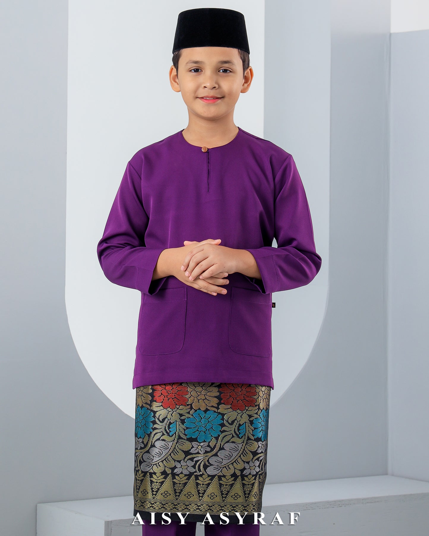 Baju Melayu Antalya Kids - Magenta