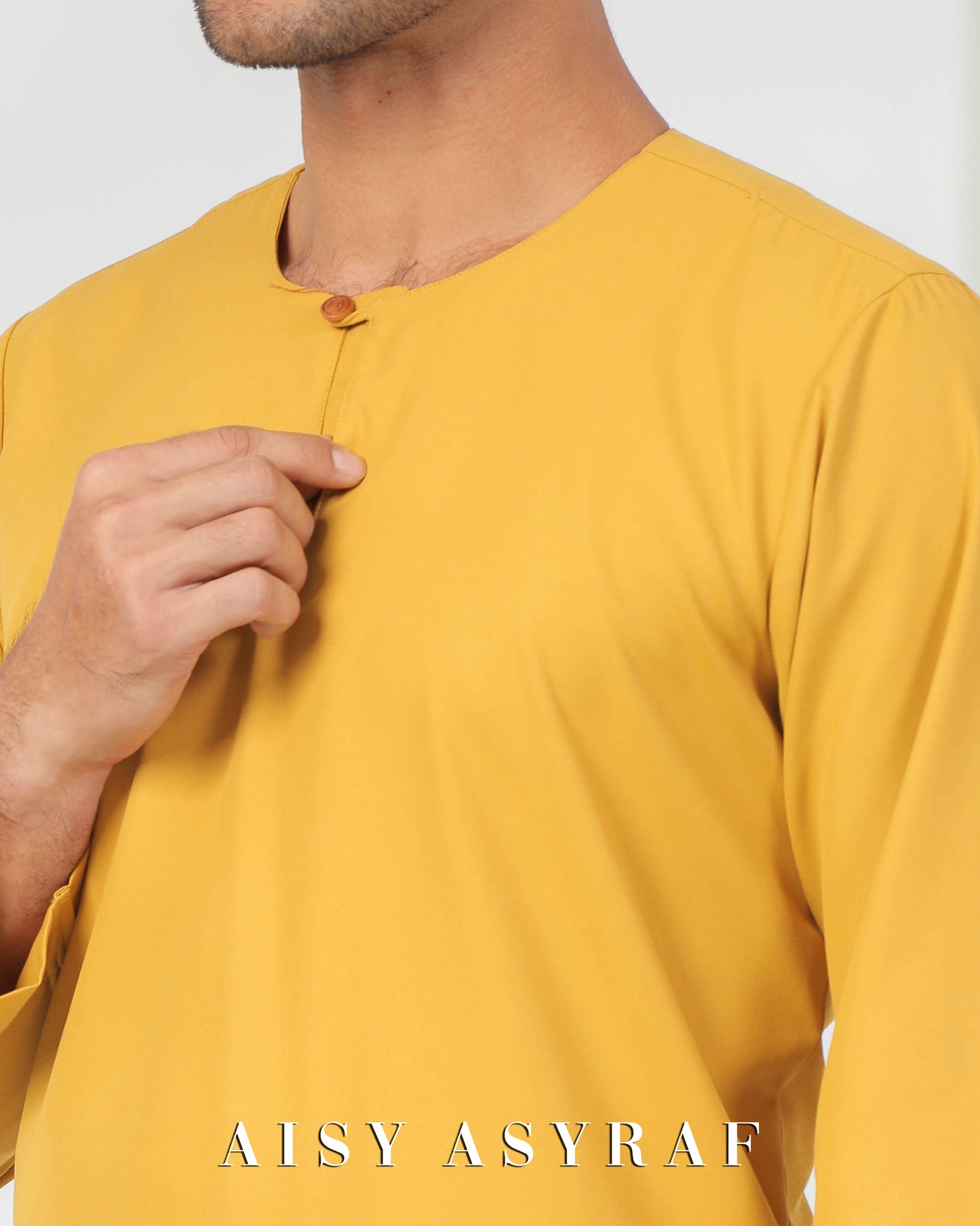 Baju Melayu Fayyad - Mustard