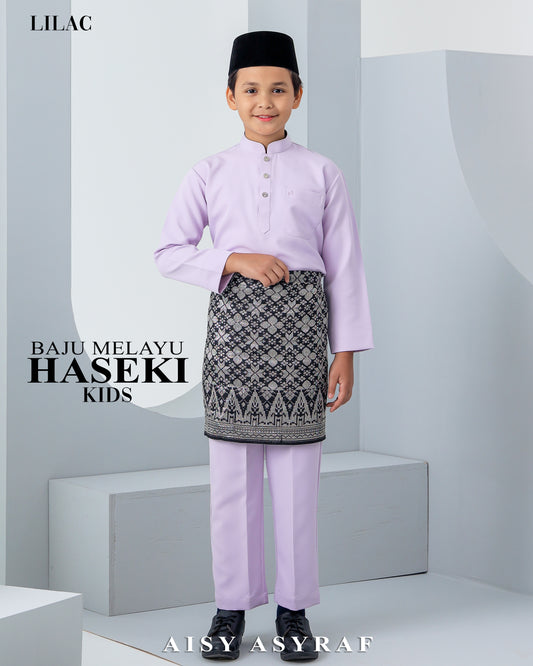 Baju Melayu Haseki Kids - Lilac